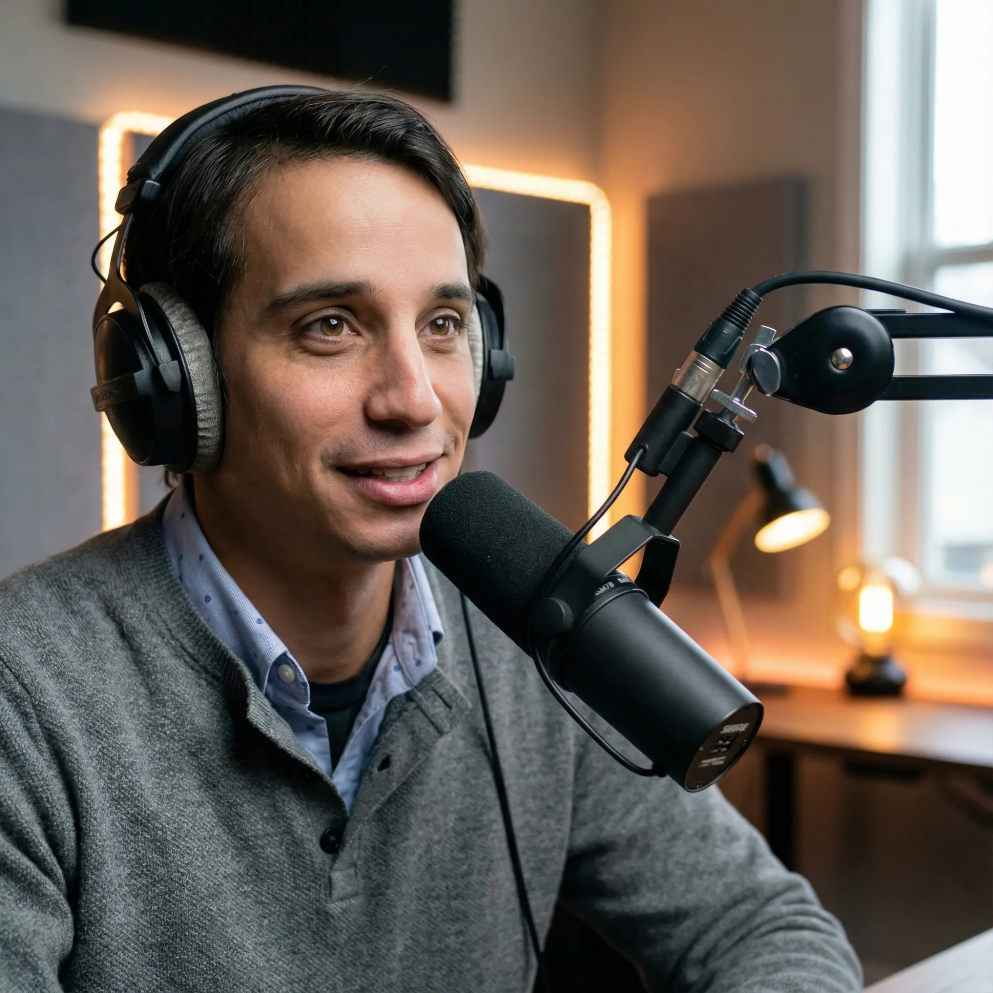 AI generated podcast portrait