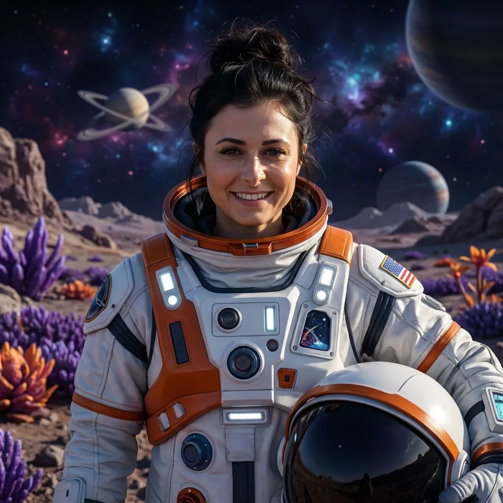 AI generated sci-fi portrait