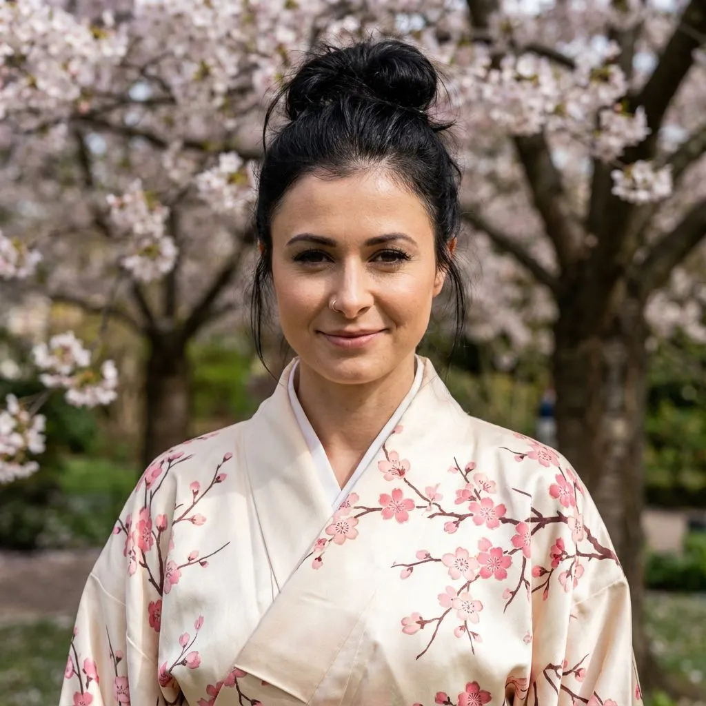 AI generated kimono portrait