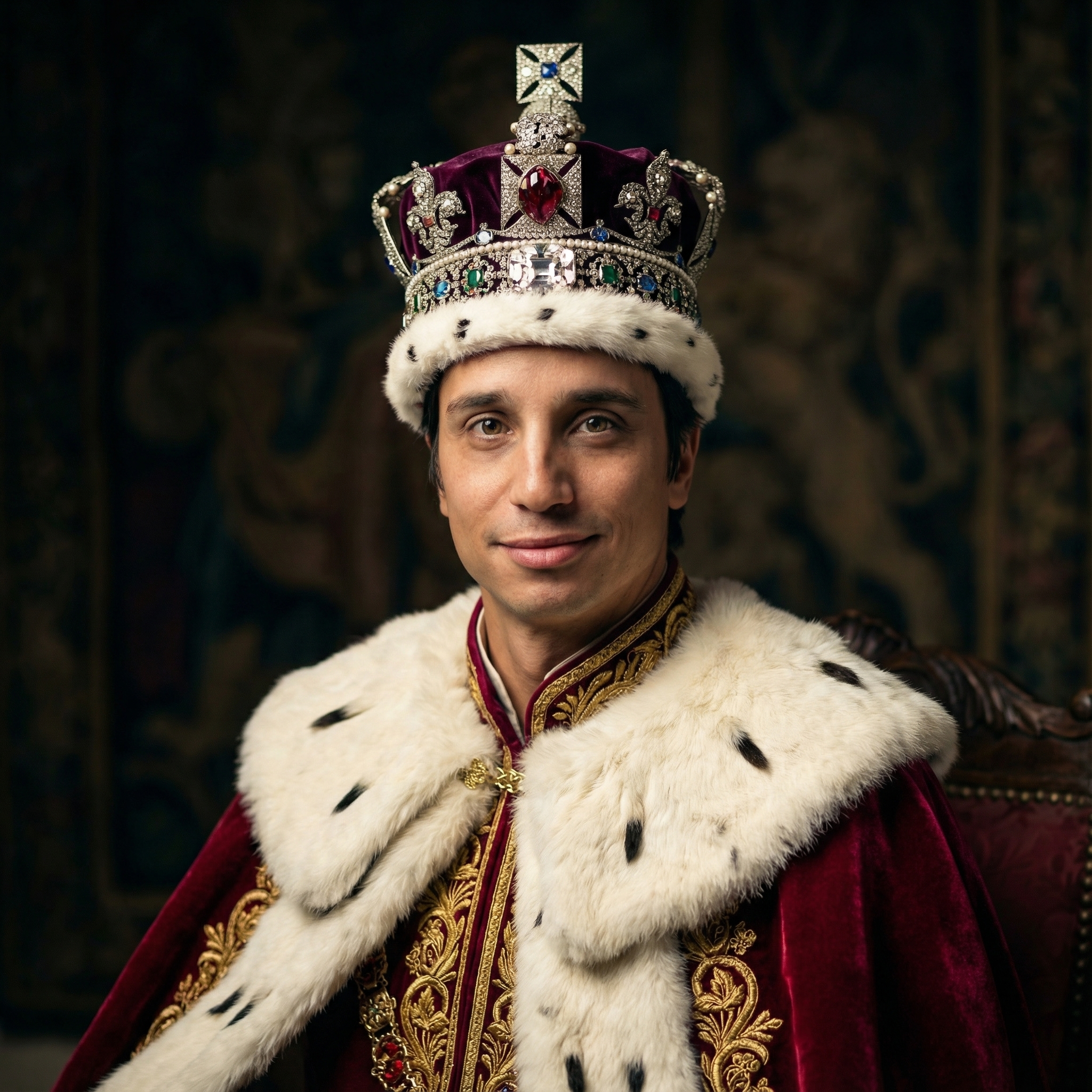 AI generated british royalty portrait