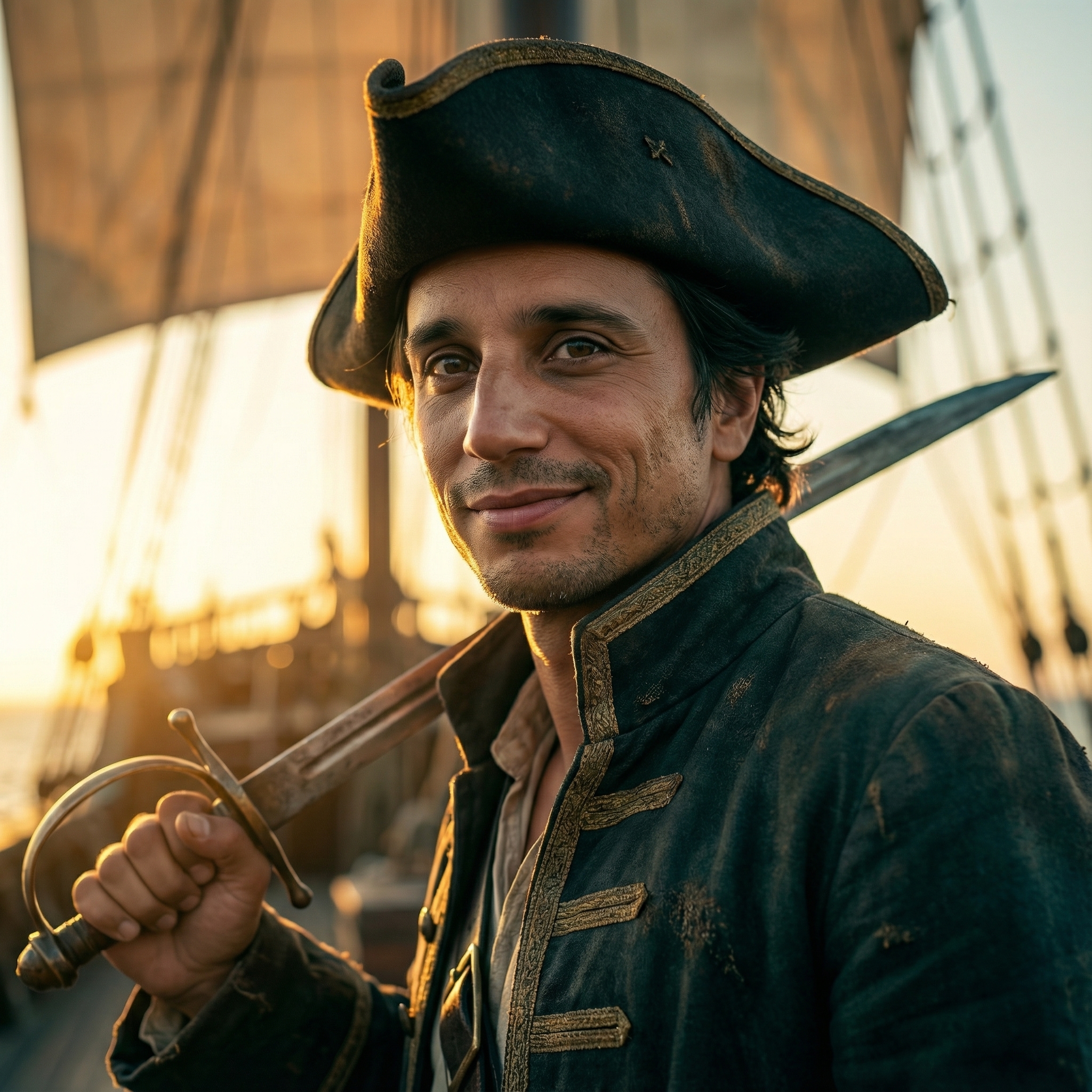 AI generated pirate portrait