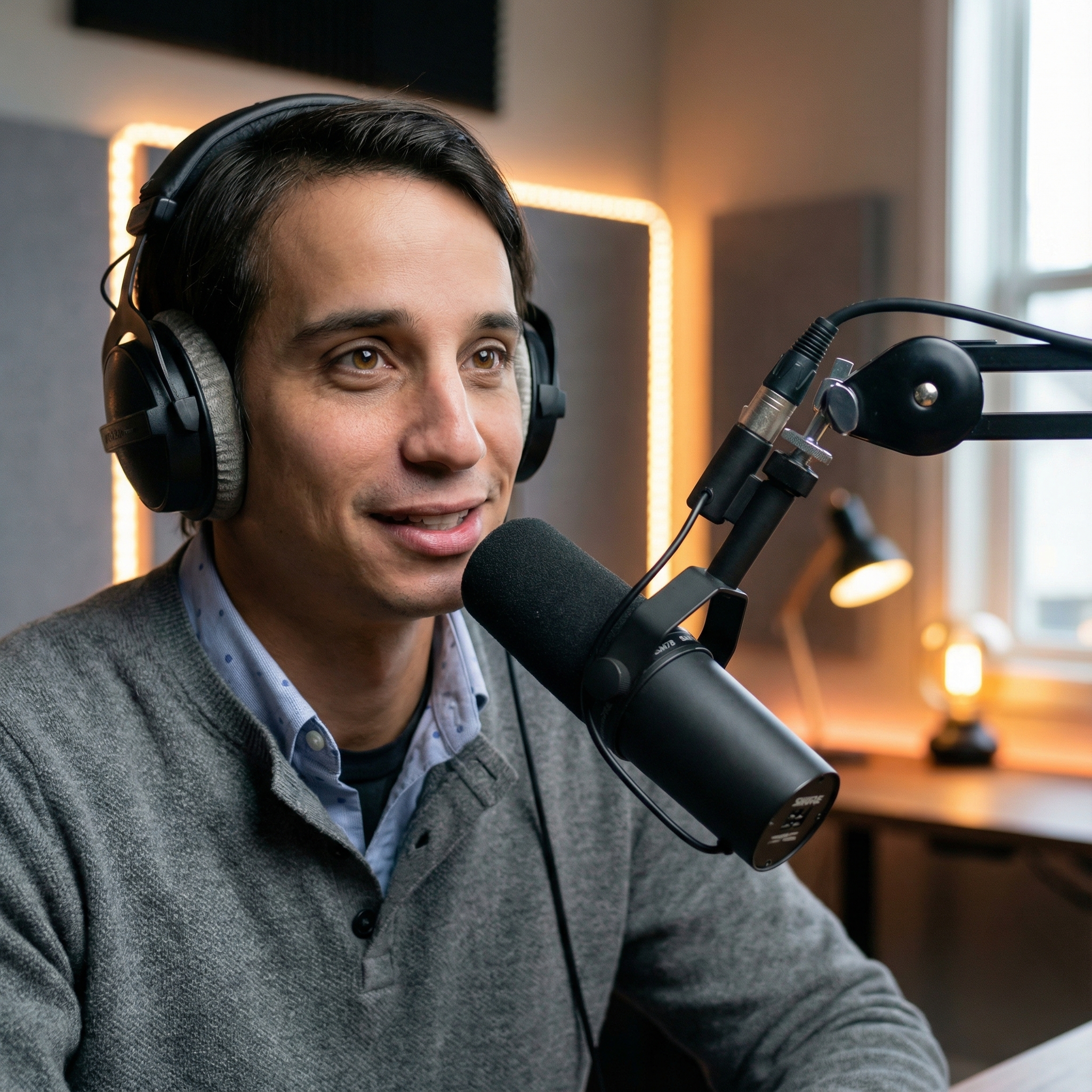 AI generated podcast portrait