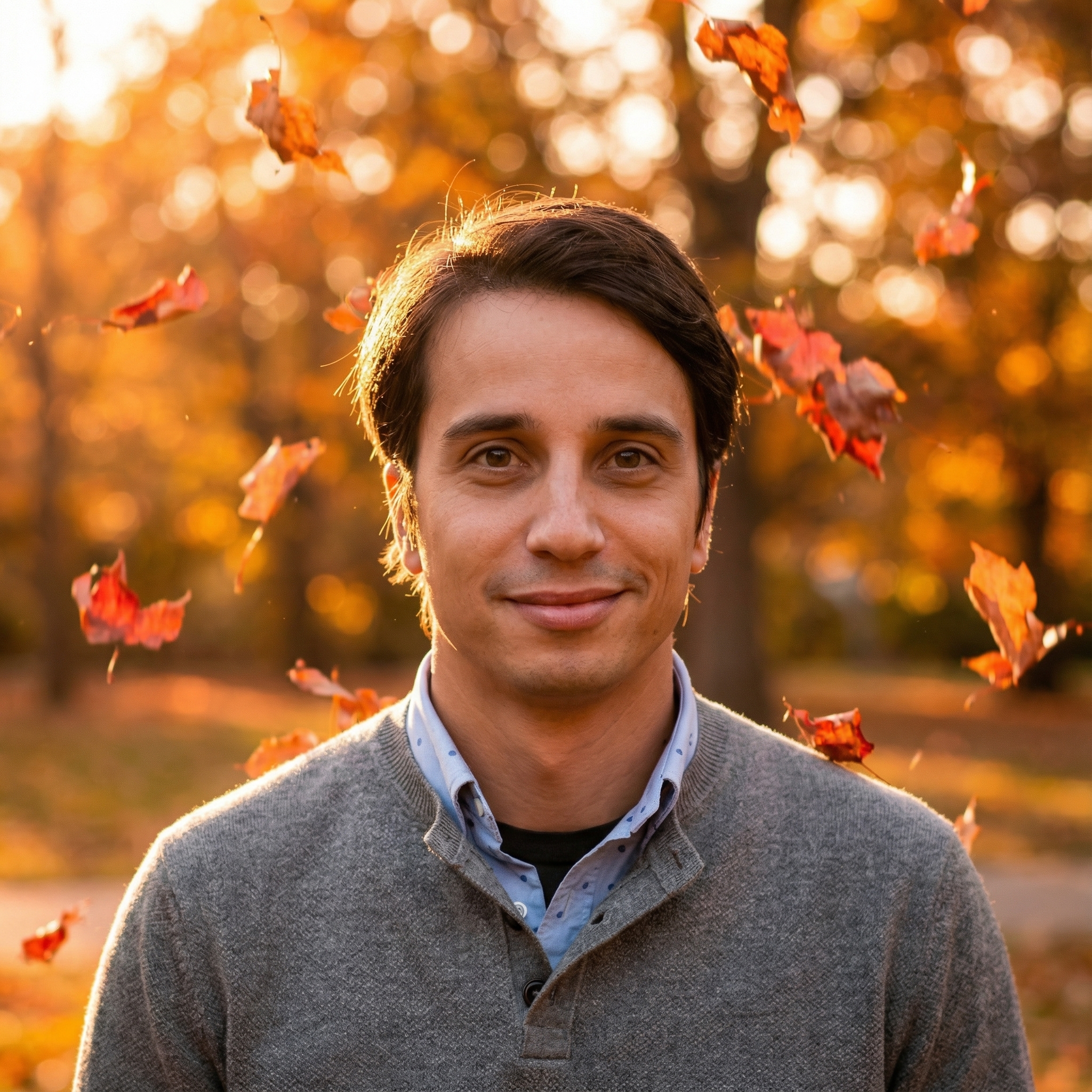 AI generated autumn portrait