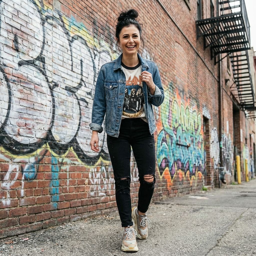 AI generated street style portrait