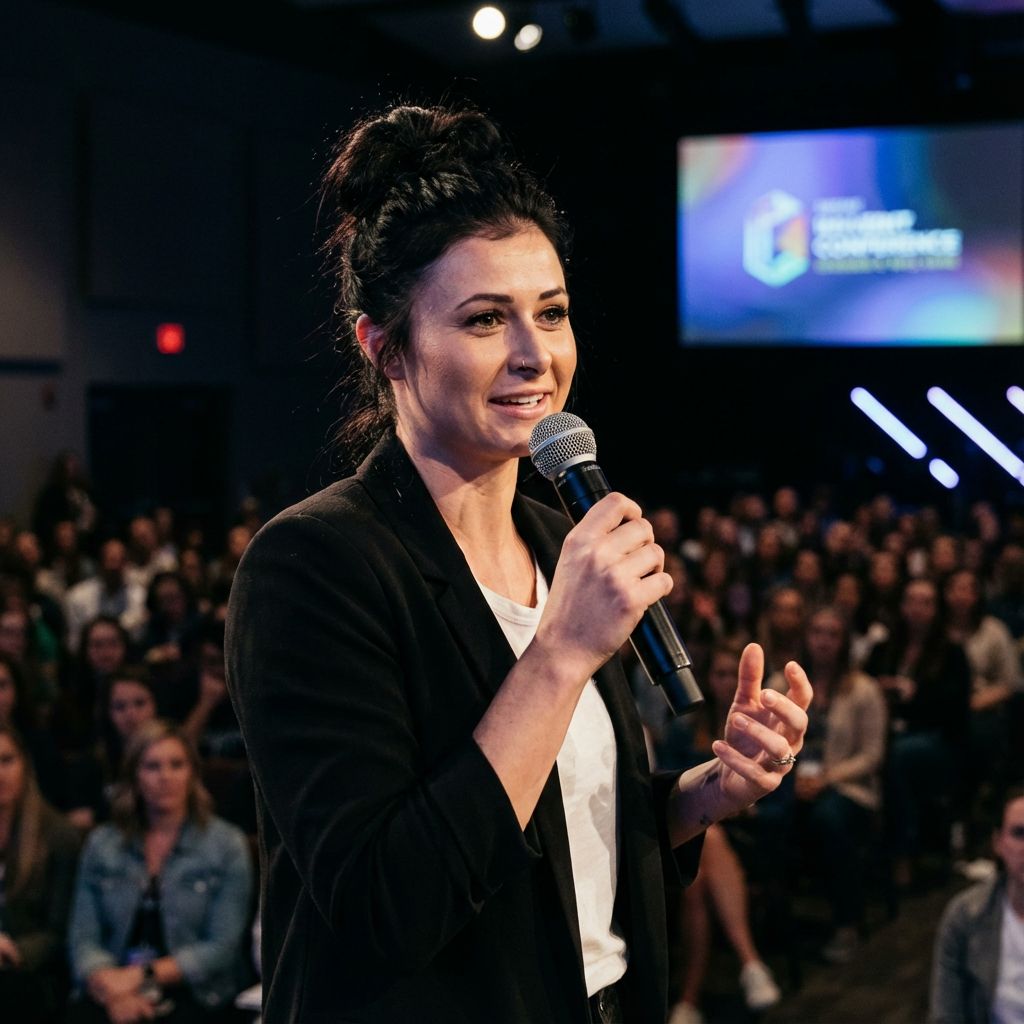 AI generated conference portrait