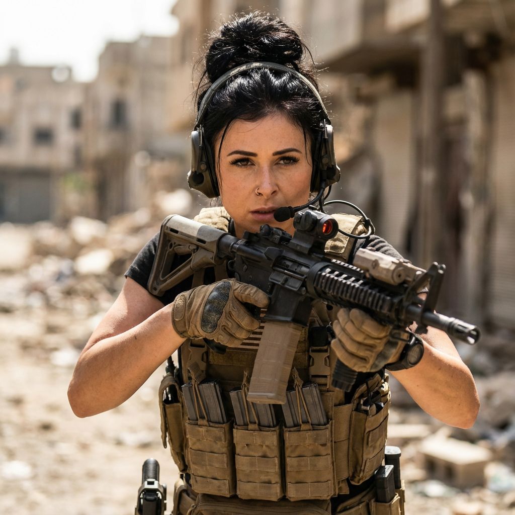 AI generated action portrait