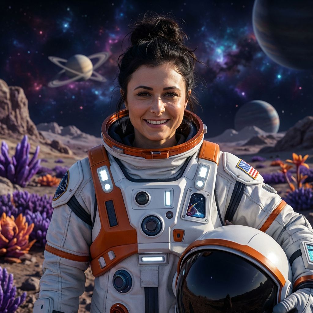 AI generated sci-fi portrait