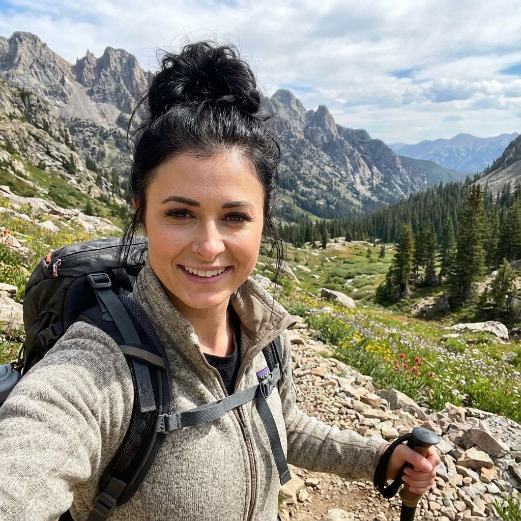 AI generated hiking portrait