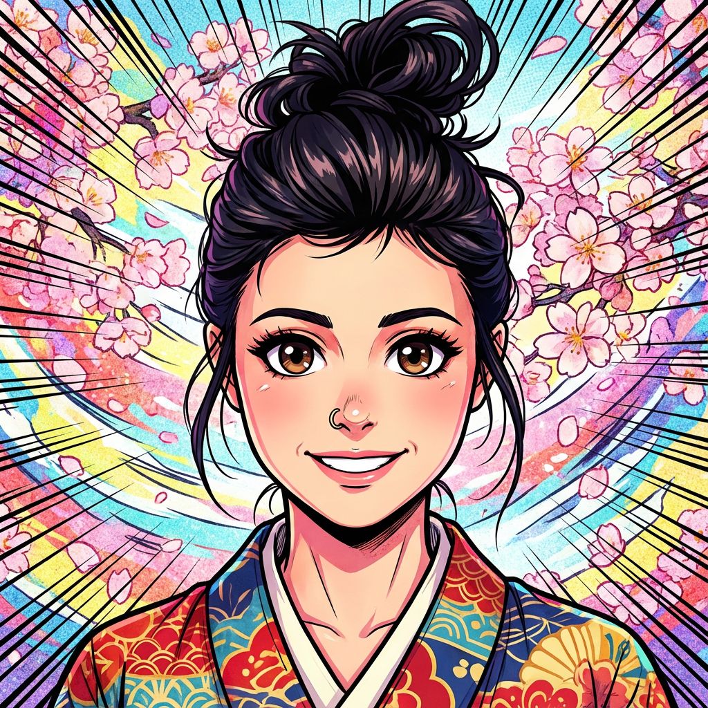 AI generated anime portrait