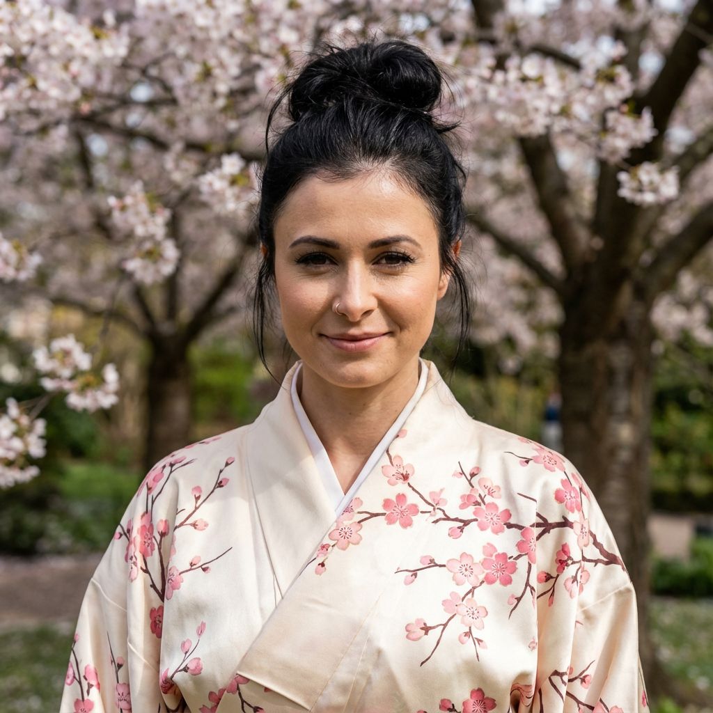 AI generated kimono portrait